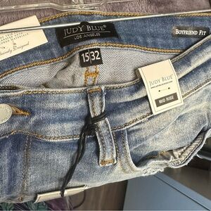 Judy Blue Boyfriend Jeans - Light Blue Denim